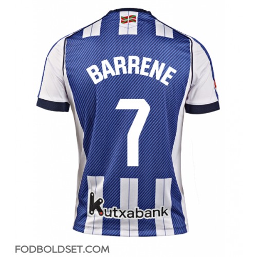 Real Sociedad Ander Barrenetxea #7 Hjemmebanetrøje 2025-26 Kortærmet